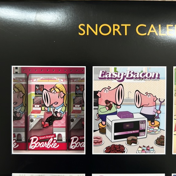 2024 Snort calendar classic toys, wall calendar featuring Snort and classic toys - Picture 4 of 16